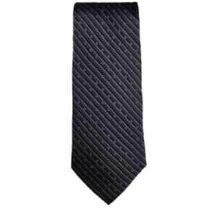 Palatina Elegant Black and Gray Men's Tie